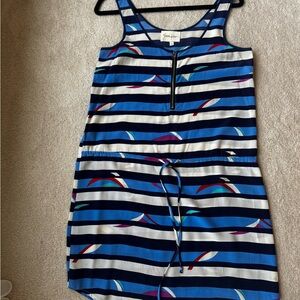 Yumi Kim Navy and Blue Striped Dress